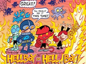 Artwork from 'Itty Bitty Hellboy' #1