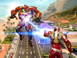 A screenshot from 'Iron Man 3 - The Official Game' 