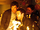 Kerry and baby Jack are trapped in a fire