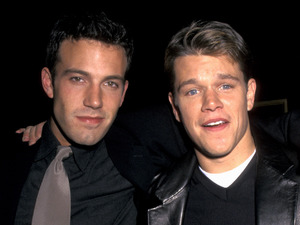 Ben Affleck, Matt Damon, famous flatmates, Good Will Hunting premiere, 1997