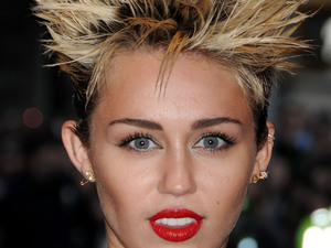 Miley Cyrus, spiked blonde hair, Met Ball 2013, Costume Institute Gala Benefit celebrating the Punk: Chaos To Couture exhibition, Metropolitan Museum of Art