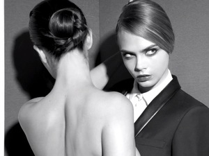 Cara Delevingne in YSL Baby Doll mascara advert