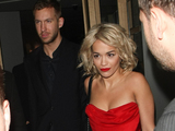 Rita Ora and Calvin Harris leave Nobu, celebrity couple
