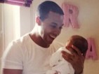 New father posts picture on Instagram with the caption 'Daddy's Girl'.