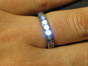 Ben Kokes's glowing engagement ring