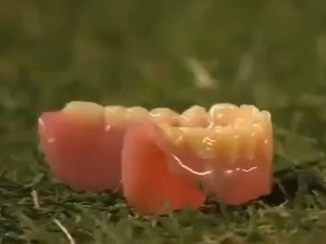 Football fan throws false teeth onto pitch in Argentina