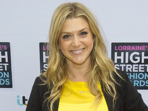 Anna Williamson arriving at Lorraine's High Street Fashion Awards.