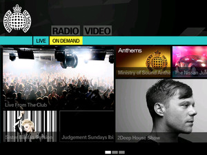 Ministry of Sound Samsung SmartTV app