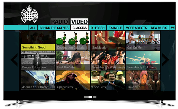 Ministry of Sound Samsung SmartTV app