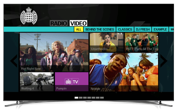 Ministry of Sound Samsung SmartTV app