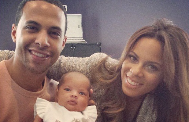 Rochelle and Marvin Humes debut their daughter Alaia-Mai