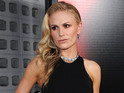 Anna Paquin shows off her figure after having twins last September.