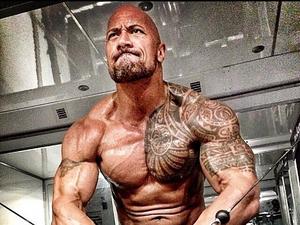 Dwayne 'The Rock' Johnson trains for his movie Hercules