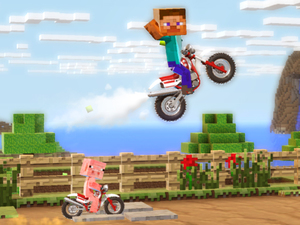 Minecraft Environments in 'Joe Danger' on PC