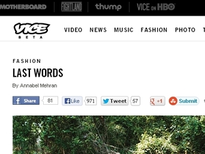 Vice Last Words feature