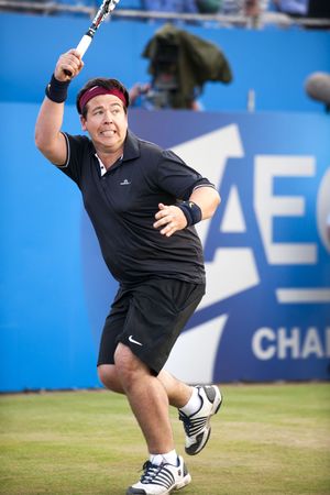 Michael McIntyre takes part in Rally Against Cancer at the Queen's Club, London