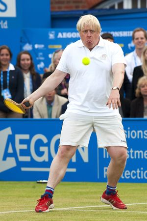 Boris Johnson takes part in Rally Against Cancer at the Queen's Club, London