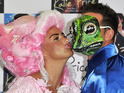 Katie Price, Kieran Hayler, Katie Price launching her new novel 'He's The One', London, Britain, frog mask