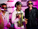 So Solid Crew members Romeo, Harvey and Kaish pictured during a live session at Choice FM