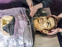 Lead character Dexter Morgan is recreated in cake form.
