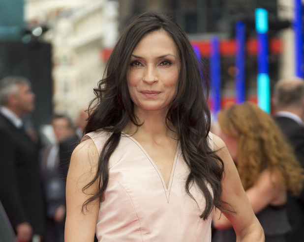 Famke Janssen arriving for the UK Premiere of The Wolverine, at the Empire Leicester Square, London.