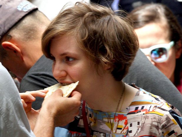 Lena Dunham, 'Girls' on set filming, New York, America - 31 Jul 2013