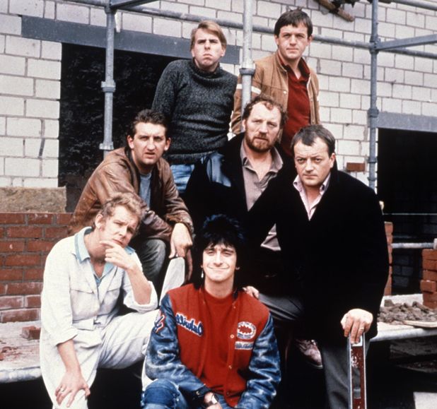 'Auf Wiedersehen Pet' - Christopher Fairbank, Pat Roach, Timothy Spall, Kevin Whately, Tim Healy, Jimmy Nail and Gary Holton