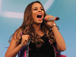 Rochelle Humes of The Saturdays performs on the Virgin Media Stage at Weston Park
