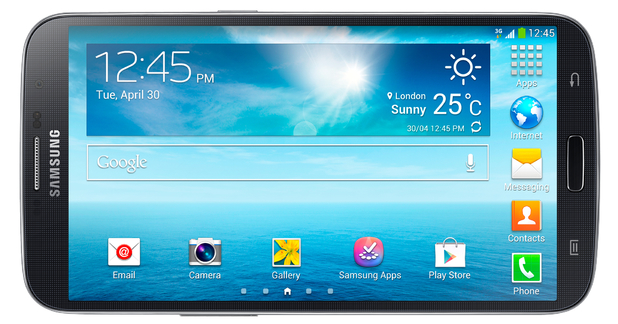 The Samsung Galaxy Mega smartphone