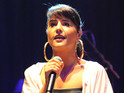 The singer debuts the song during her deadline tour of the US.