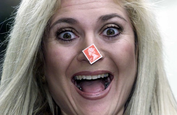 Vanessa Feltz Launches The New ''low Calorie'' Self-adhesive Stamp