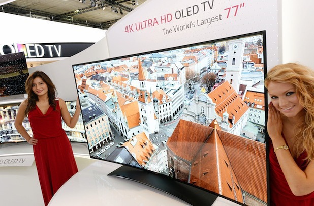 LG's 77-inch curved OLED TV