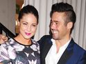 Spencer Matthews poses with his arm around Louise Thompson.