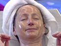 Loose Women panelist relaxes in cosmetic face mask during Celebrity Big Brother.