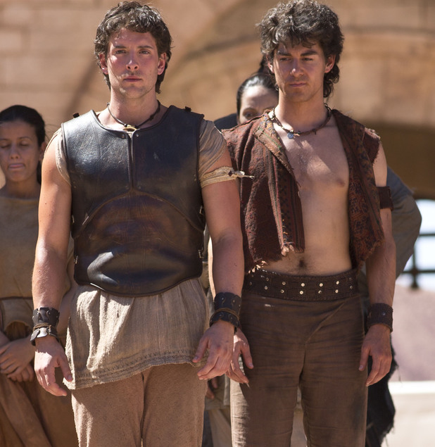 Atlantis Sexy Hero Jack Donnelly Shirtless With Swords Atlantis News Gay Spy Digital Spy