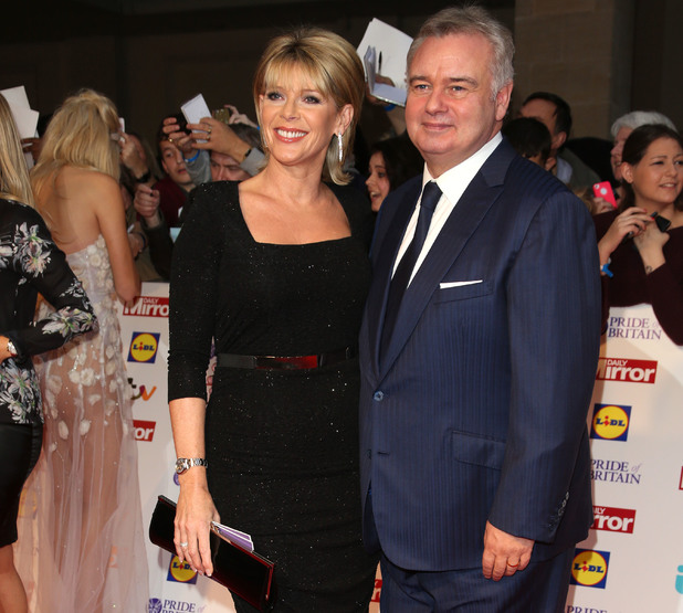 Ruth Langsford and Eammon Holmes arriving at the 2013 Pride of Britain awards at Grosvenor House, London.