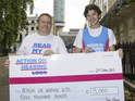 The 23-year-old gives the money to Action on Hearing Loss.