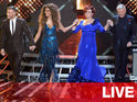 Keep up to date with all tonight's drama as the three finalists are revealed.
