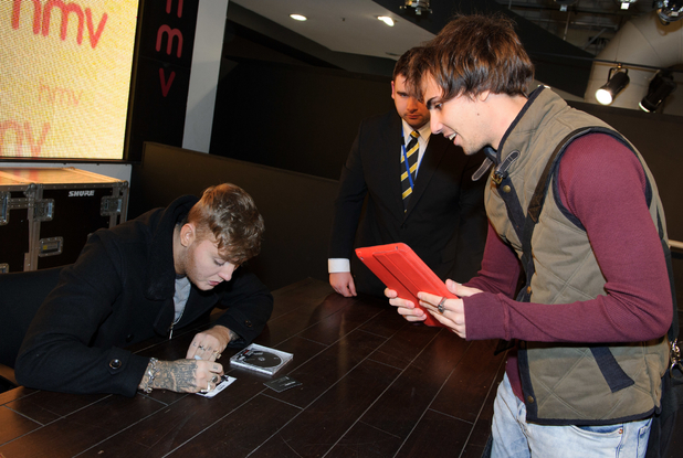 James Arthur at HMV in Oxford Street