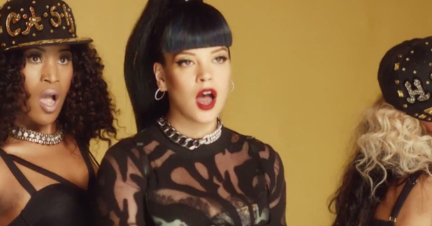 Lily Allen in new music video.