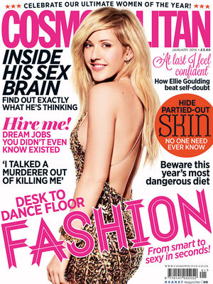 Ellie Goulding in the January issue of Cosmopolitan