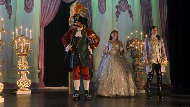 Heston's pantomime gets under way with unscripted lines