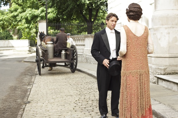 Julian Ovenden as Charles Blake and Michelle Dockery as Lady Mary in Downton Abbey Christmas Special
