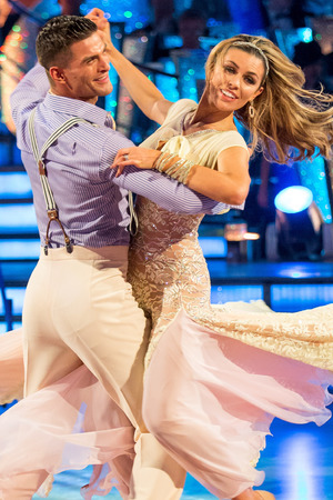 Abbey and Aljaz dance their favourite dance.