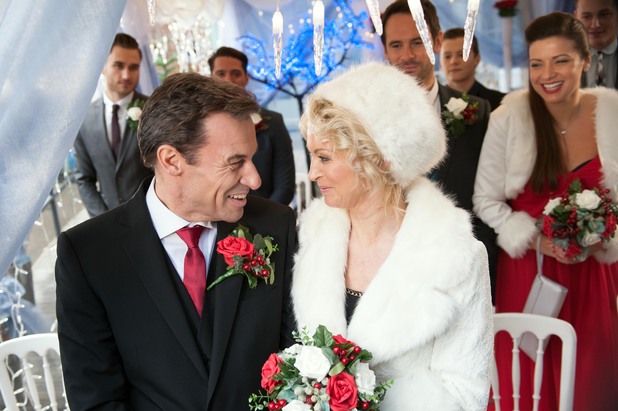 Fraser is delighted to have Sandy as his bride