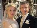 Martin Freeman says working with real-life partner made "the day go even quicker".