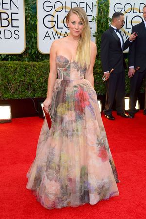 Kaley Cuoco 71st Annual Golden Globe Awards, Arrivals, Los Angeles, America - 12 Jan 2014