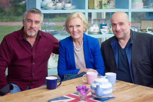 Paul Hollywood, Mary Berry and Omid Djalili