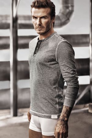 David Beckham poses for H&M
