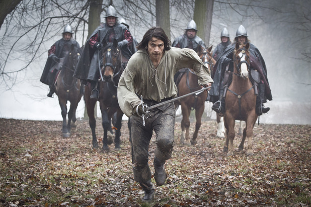 Luke Pasqualino as D'Artagnan in The Musketeers episode two